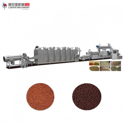 Full Automatic Animal Pet Fish Food Feed Making Machine / Production Line