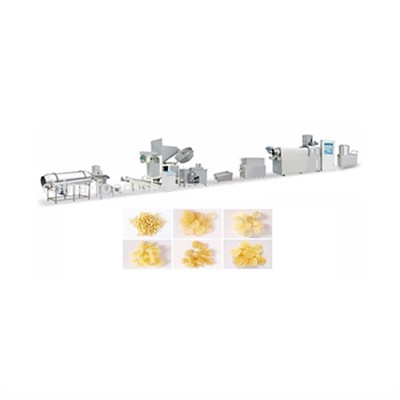 Industrial Macaroni Pasta Slanty Snack Pellet Chips Making Machine Production Line