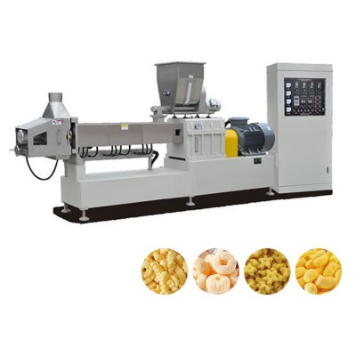 Large snack twin-screw extrusion machine for puff corn snacks chips