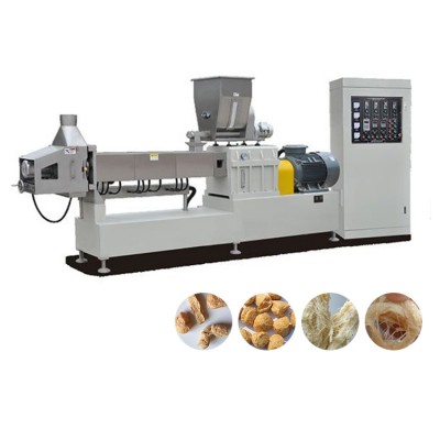 Wholesale texture soya protein making machine tectured chunks snacks production plant