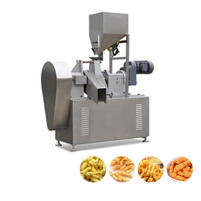 high quality full automatic baking cheetos kurkure nik naks corn curl making machine