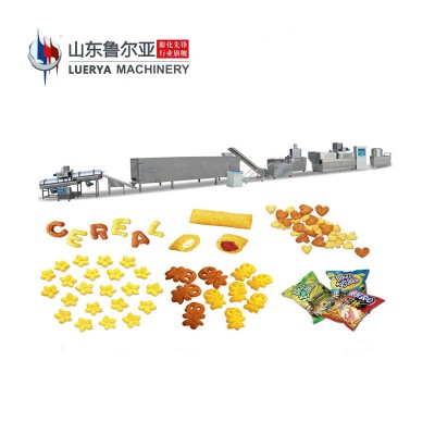 New Design 70kw CE Certification corn puffed expanded snacks food making machinery with good quality