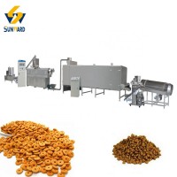 Extruded Pet Food Extrusion Machinery Plant Twin Screw Cat Feed Pellet Extruding Line Machines Equipment