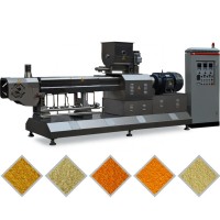 Twin Screw Extruder Stainless Steel Stable Performance Bread Crumb Making Machine With Factory Price