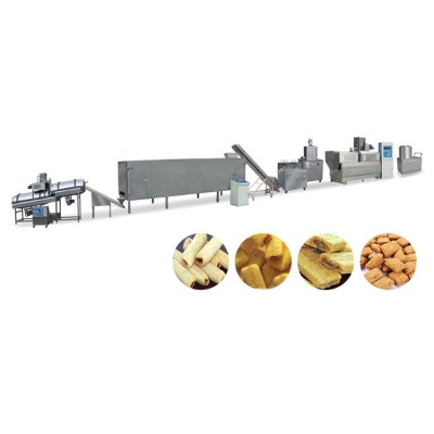 China Jinan high quality twin screw food extruder machine for direct expanded snacks food producing