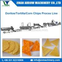 Fully Automatic Fried Extruded Type Double Screw Extruder Corn Tortilla Chips Snacks Making Machine